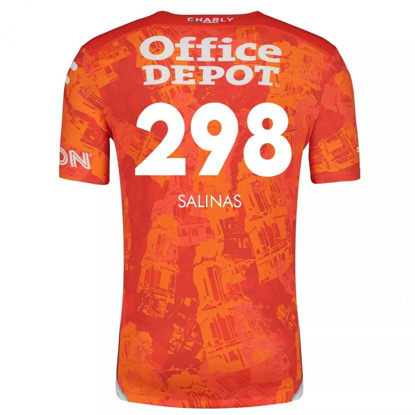 Danxen Damen Jesús Salinas #298 Orange Weiß Auswärtstrikot Trikot 2024/25 T-Shirt