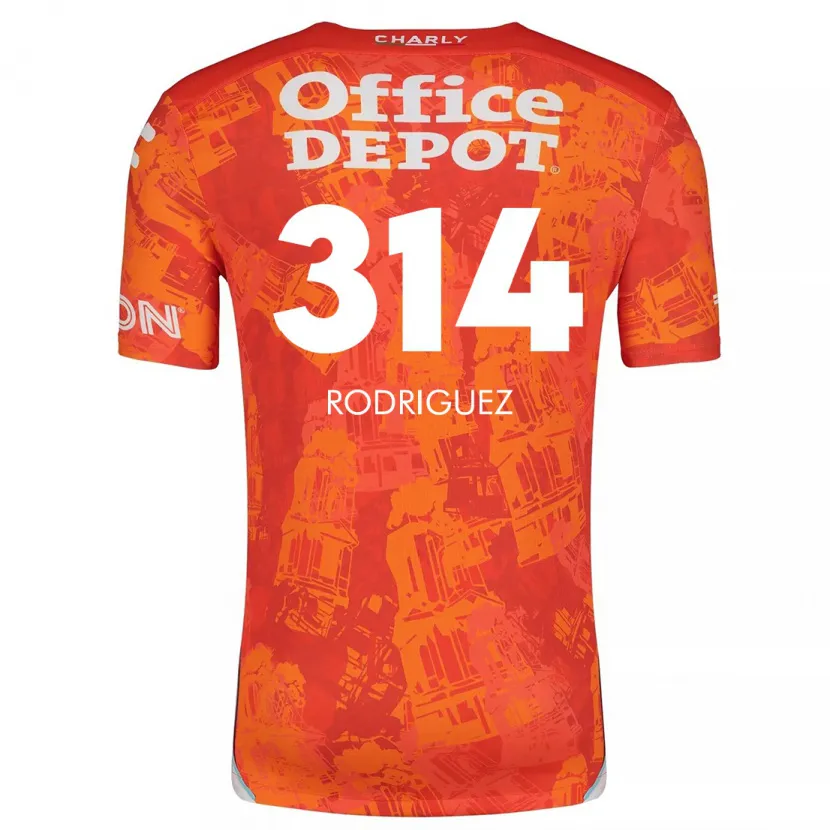 Danxen Damen Alan Rodríguez #314 Orange Weiß Auswärtstrikot Trikot 2024/25 T-Shirt