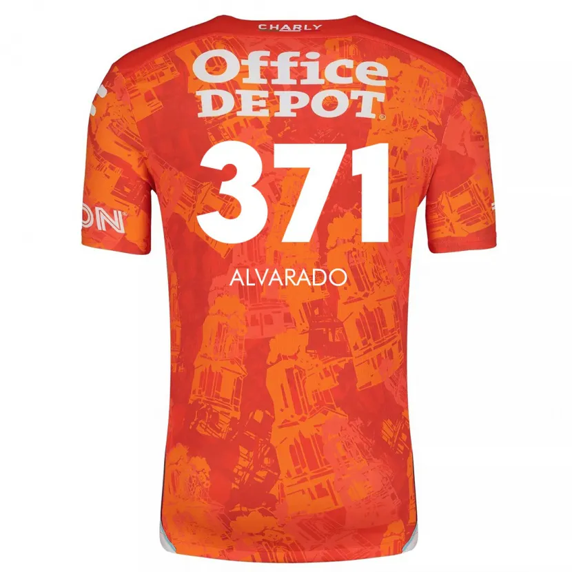 Danxen Damen Brandon Alvarado #371 Orange Weiß Auswärtstrikot Trikot 2024/25 T-Shirt