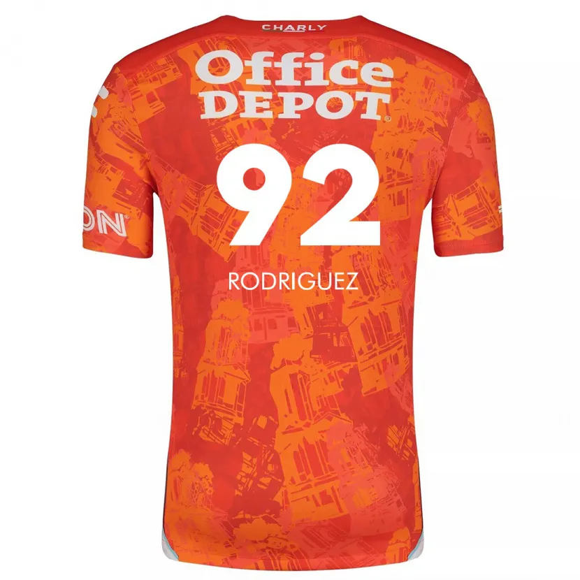 Danxen Damen Sergio Rodríguez #92 Orange Weiß Auswärtstrikot Trikot 2024/25 T-Shirt