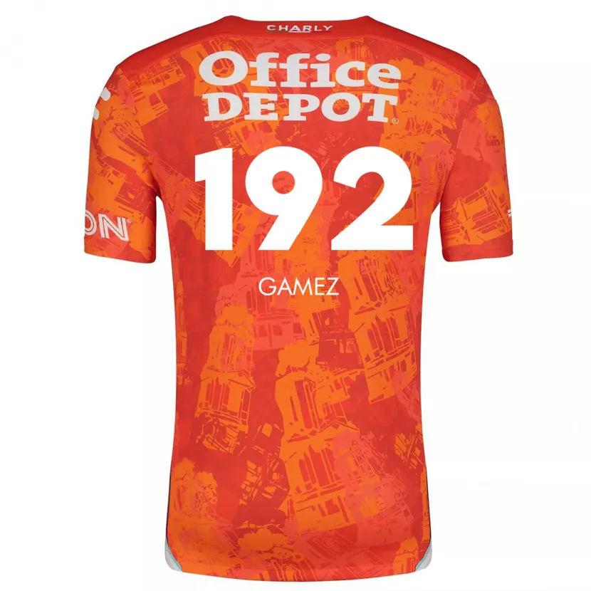Danxen Damen Jonathan Gámez #192 Orange Weiß Auswärtstrikot Trikot 2024/25 T-Shirt