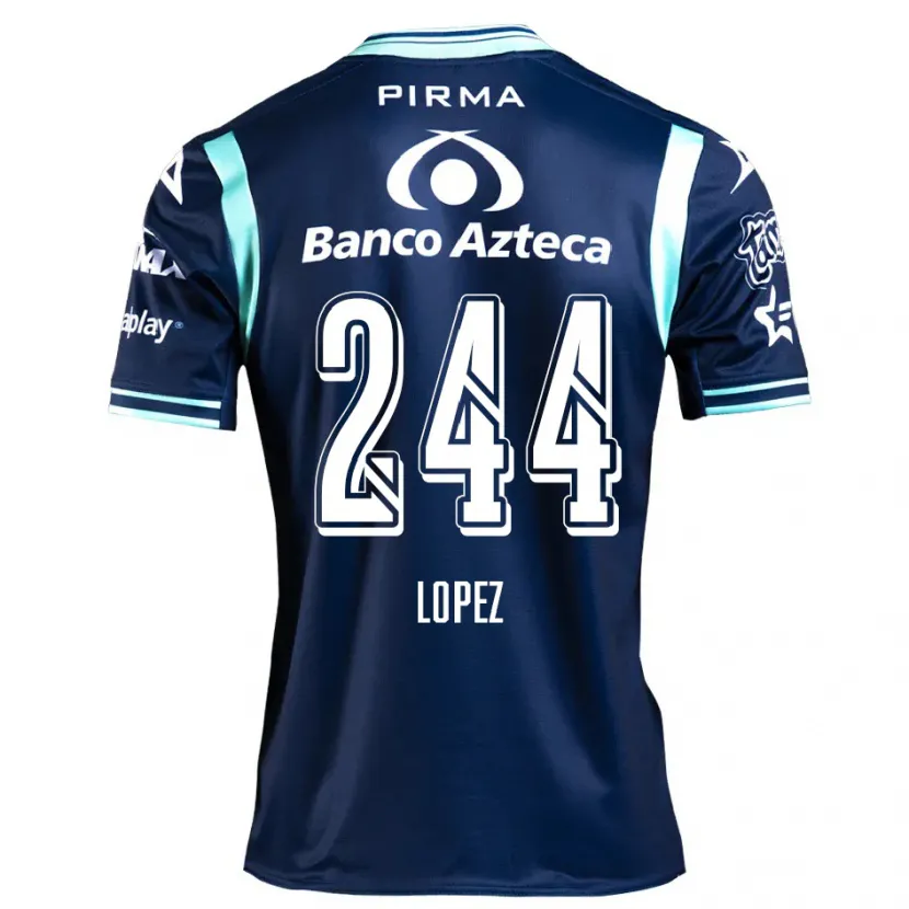 Danxen Damen Daniel López #244 Navy Blau Auswärtstrikot Trikot 2024/25 T-Shirt