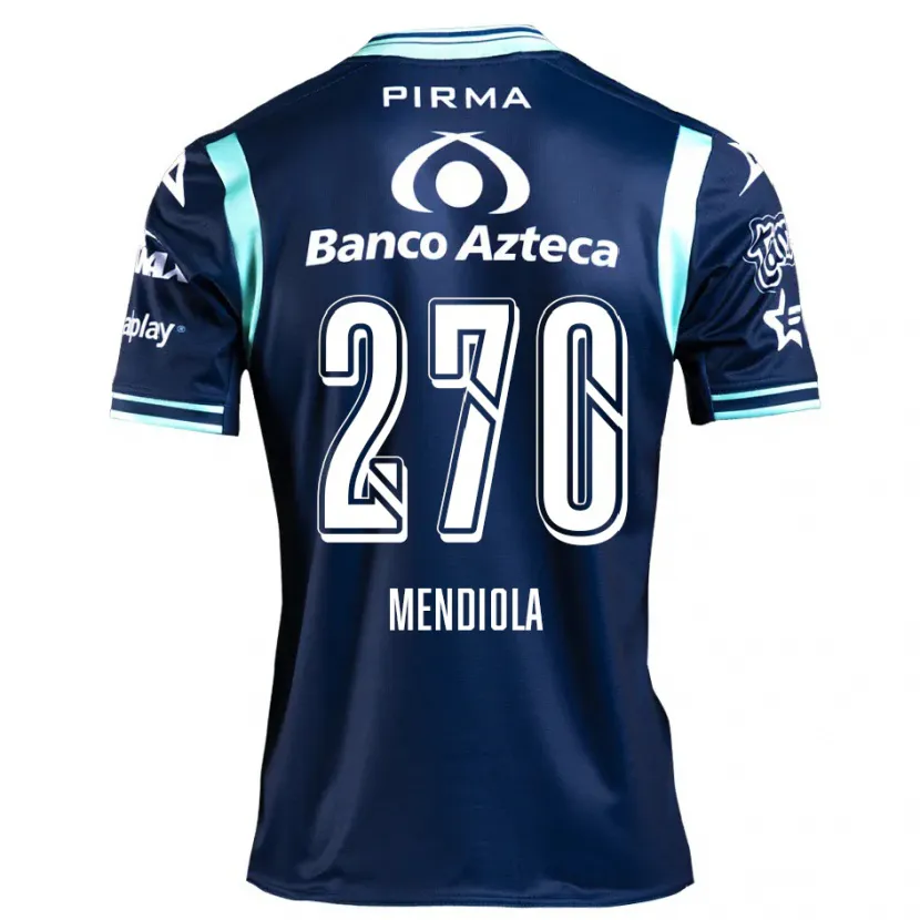 Danxen Damen Carlos Mendiola #270 Navy Blau Auswärtstrikot Trikot 2024/25 T-Shirt
