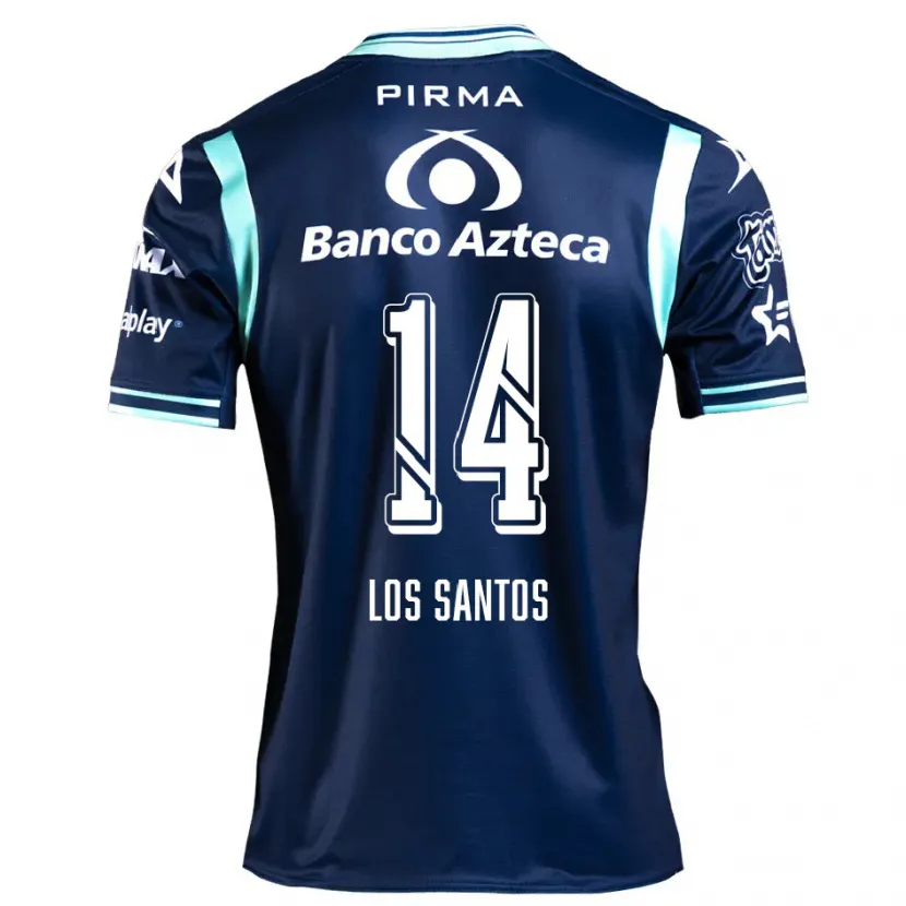 Danxen Damen Lucas De Los Santos #14 Navy Blau Auswärtstrikot Trikot 2024/25 T-Shirt