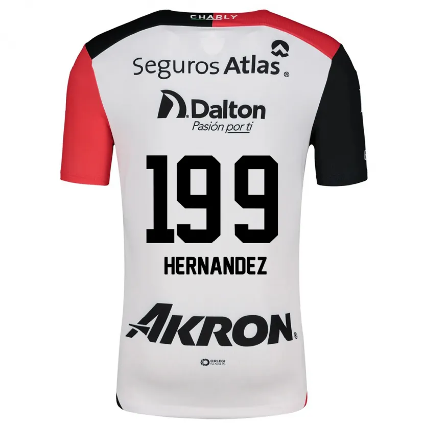 Danxen Damen Sergio Hernández #199 Weiß Rot Schwarz Auswärtstrikot Trikot 2024/25 T-Shirt