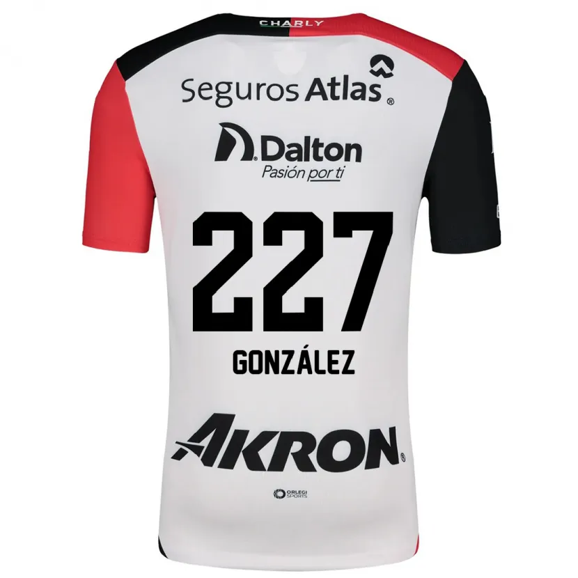 Danxen Damen Rodolfo González #227 Weiß Rot Schwarz Auswärtstrikot Trikot 2024/25 T-Shirt