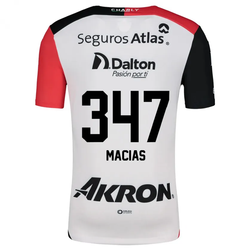 Danxen Damen Ángel Macías #347 Weiß Rot Schwarz Auswärtstrikot Trikot 2024/25 T-Shirt