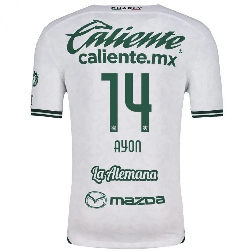 Danxen Damen Ettson Ayón #14 Weiß Grün Auswärtstrikot Trikot 2024/25 T-Shirt