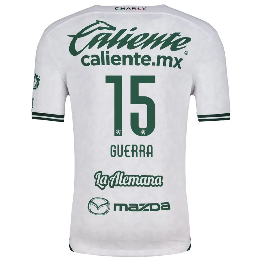 Danxen Damen Edgar Guerra #15 Weiß Grün Auswärtstrikot Trikot 2024/25 T-Shirt