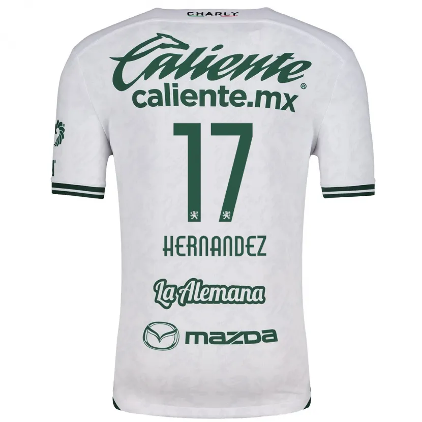 Danxen Damen Daniel Hernández #17 Weiß Grün Auswärtstrikot Trikot 2024/25 T-Shirt