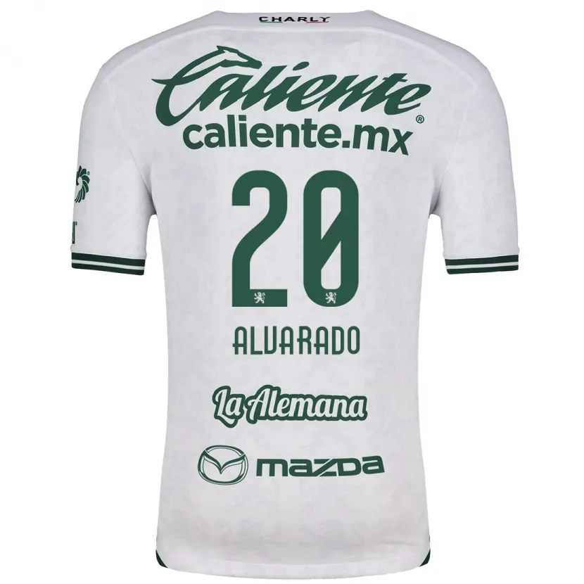 Danxen Damen Alfonso Alvarado #20 Weiß Grün Auswärtstrikot Trikot 2024/25 T-Shirt