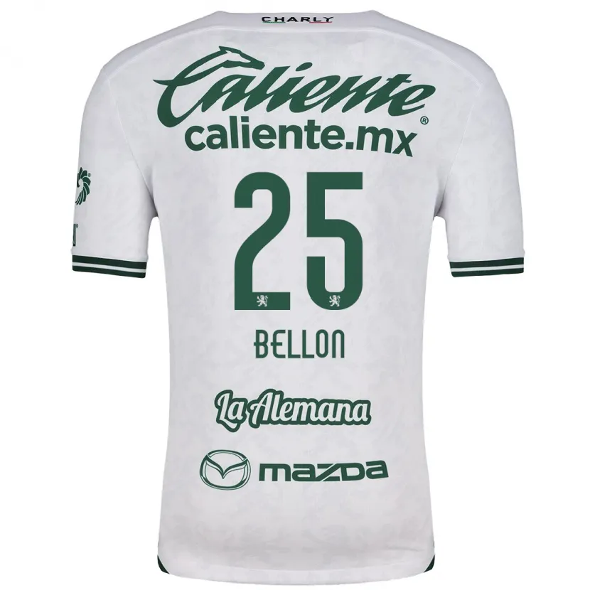 Danxen Damen Paul Bellón #25 Weiß Grün Auswärtstrikot Trikot 2024/25 T-Shirt