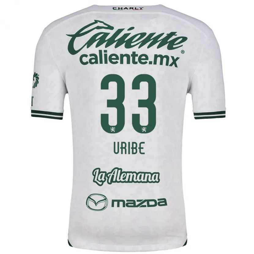 Danxen Damen Héctor Uribe #33 Weiß Grün Auswärtstrikot Trikot 2024/25 T-Shirt
