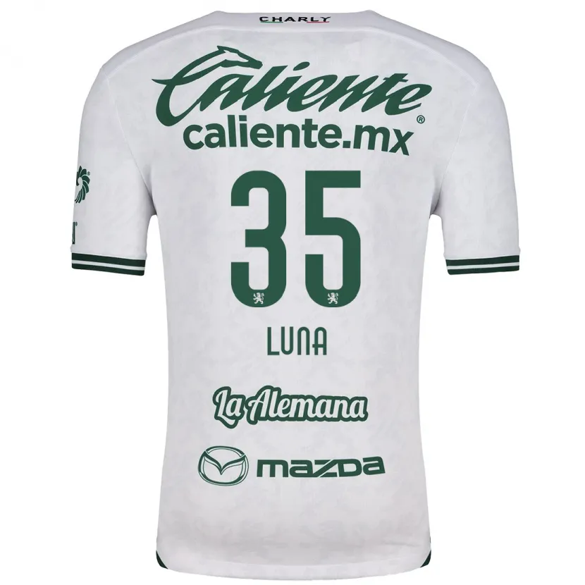 Danxen Damen Diego Luna #35 Weiß Grün Auswärtstrikot Trikot 2024/25 T-Shirt