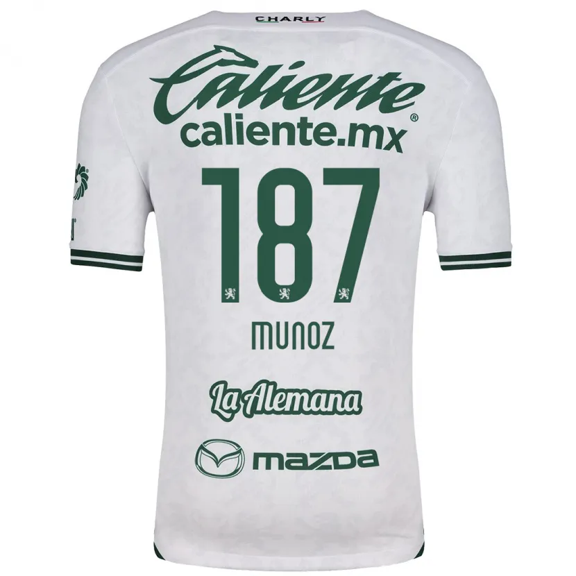 Danxen Damen Diego Muñoz #187 Weiß Grün Auswärtstrikot Trikot 2024/25 T-Shirt