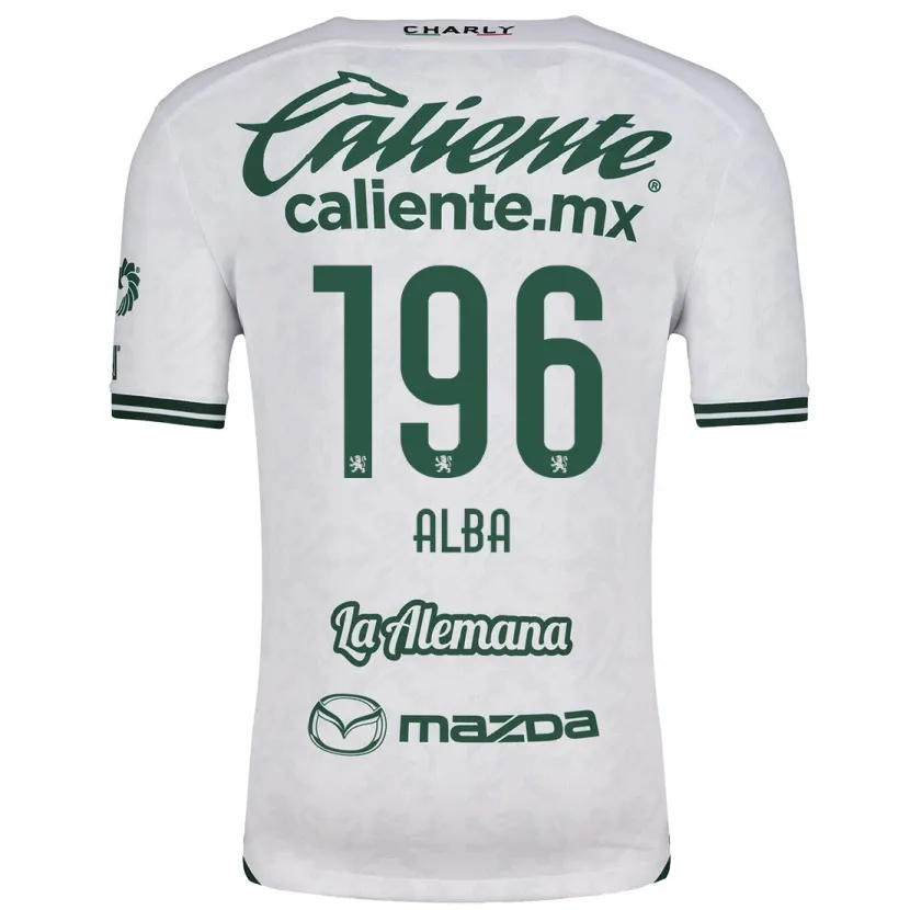 Danxen Damen Óscar Alba #196 Weiß Grün Auswärtstrikot Trikot 2024/25 T-Shirt