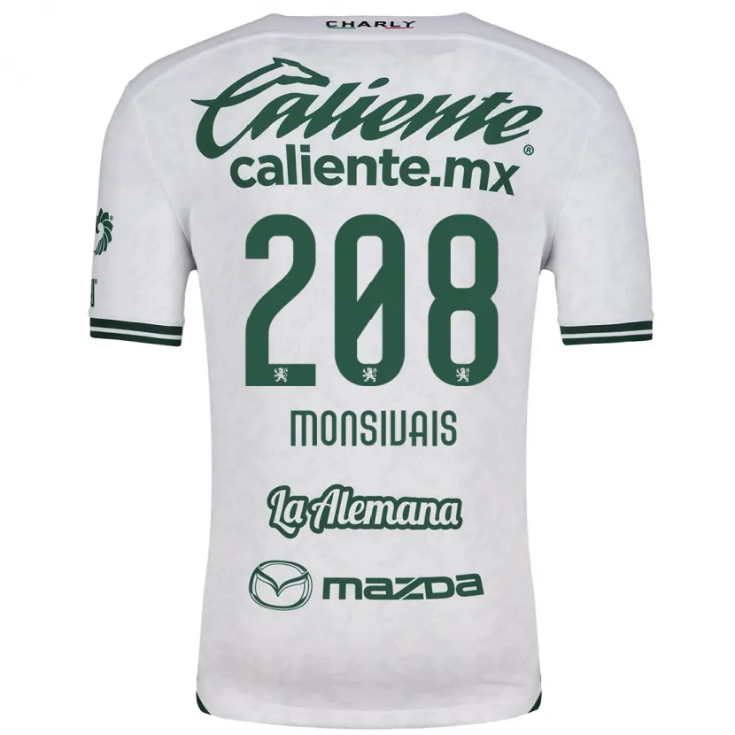 Danxen Damen Daniel Monsivaís #208 Weiß Grün Auswärtstrikot Trikot 2024/25 T-Shirt