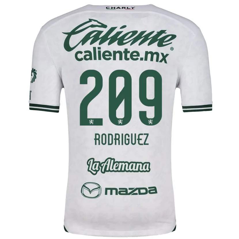 Danxen Damen Víctor Rodríguez #209 Weiß Grün Auswärtstrikot Trikot 2024/25 T-Shirt