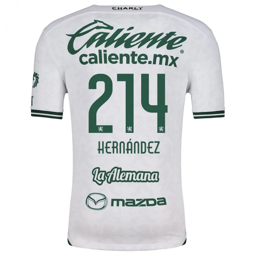 Danxen Damen Iván Hernández #214 Weiß Grün Auswärtstrikot Trikot 2024/25 T-Shirt