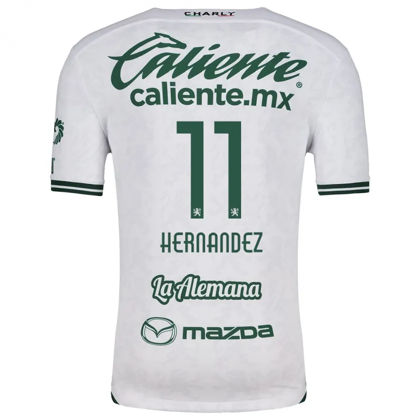 Danxen Damen Elías Hernández #11 Weiß Grün Auswärtstrikot Trikot 2024/25 T-Shirt