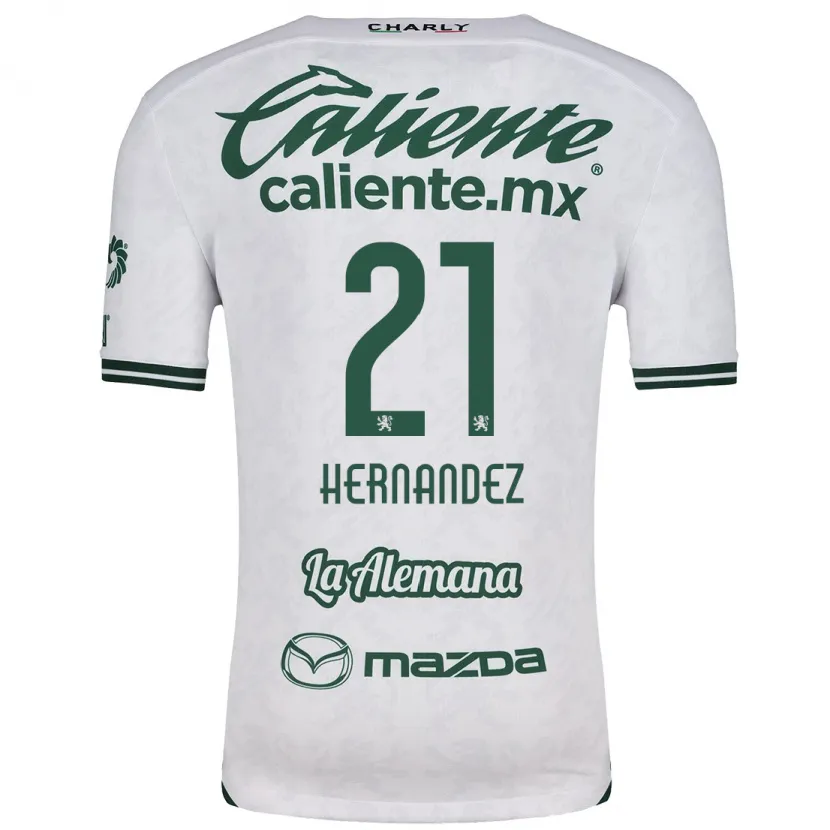 Danxen Damen Alexa Hernández #21 Weiß Grün Auswärtstrikot Trikot 2024/25 T-Shirt