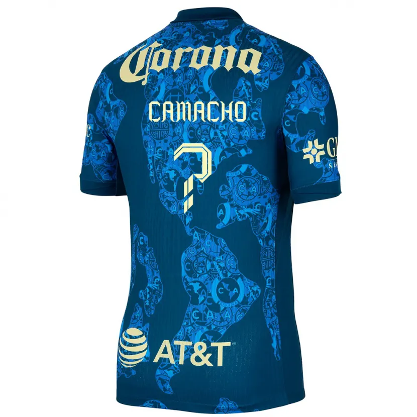 Danxen Damen Jorge Camacho #0 Blau Gelb Auswärtstrikot Trikot 2024/25 T-Shirt