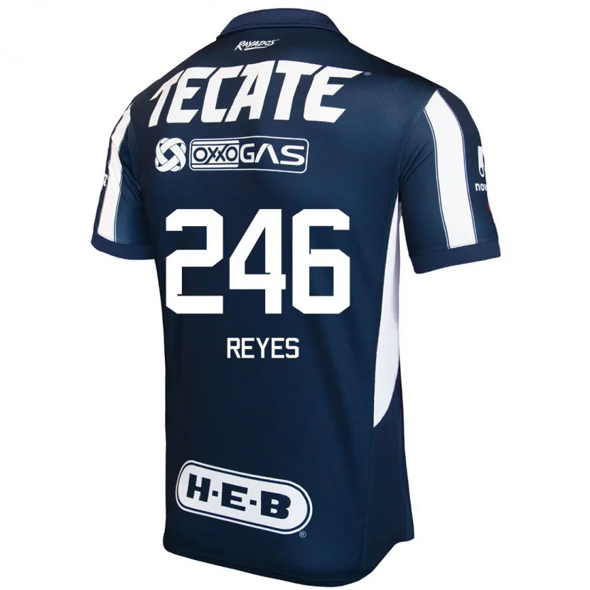 Danxen Kinder Cristian Reyes #246 Blau Rot Weiß Heimtrikot Trikot 2024/25 T-Shirt