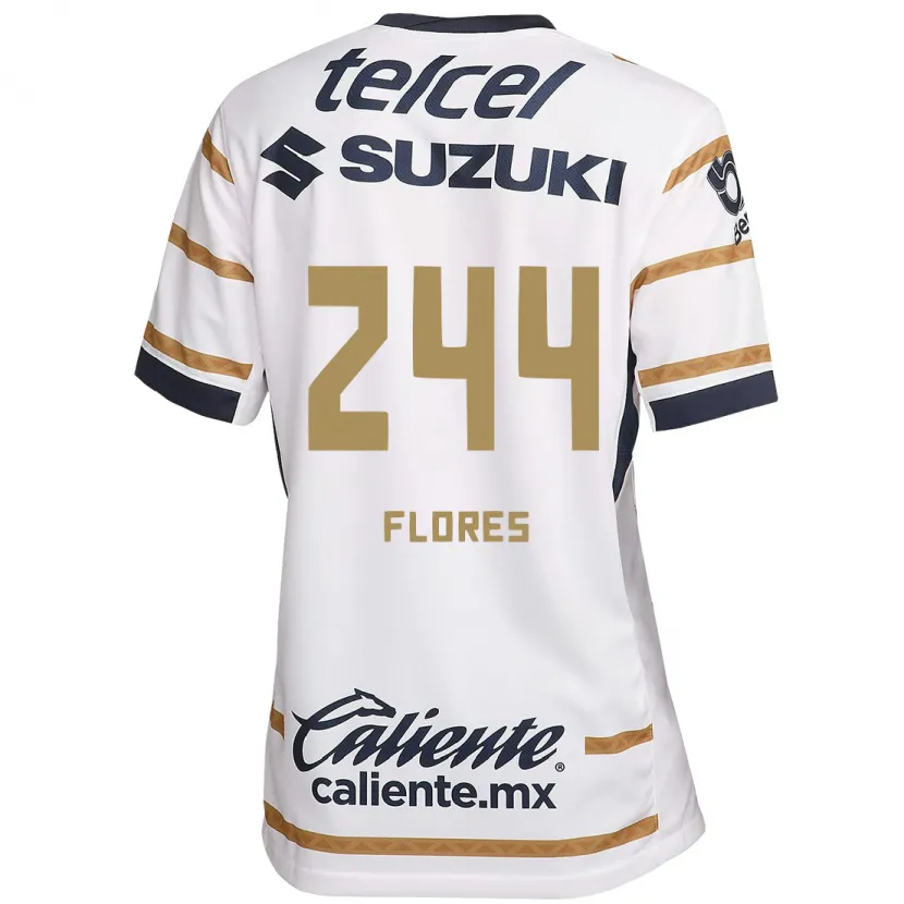 Danxen Kinder Jonathan Flores #244 Weißer Obsidian Heimtrikot Trikot 2024/25 T-Shirt