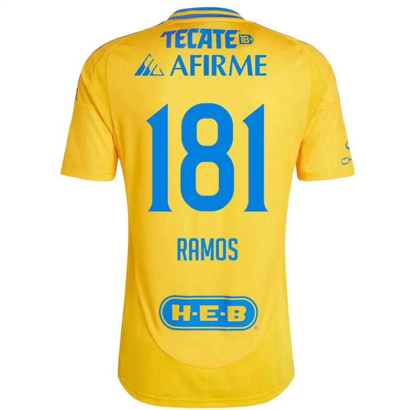 Danxen Kinder Anthony Ramos #181 Goldgelb Heimtrikot Trikot 2024/25 T-Shirt