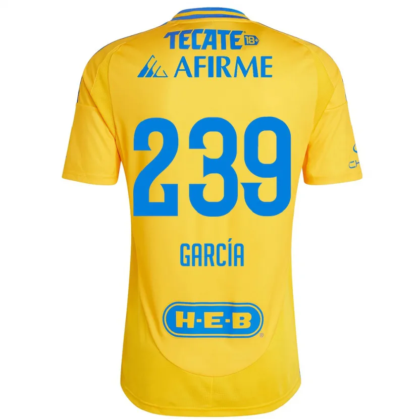 Danxen Kinder Diego García #239 Goldgelb Heimtrikot Trikot 2024/25 T-Shirt