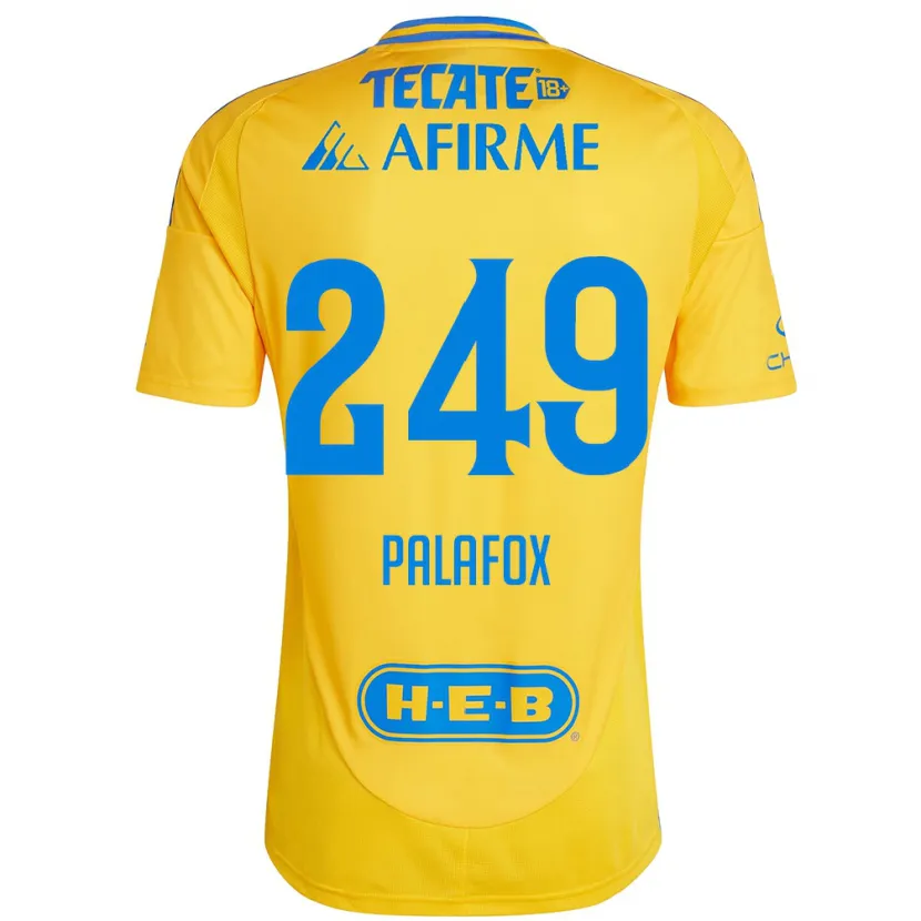 Danxen Kinder José Palafox #249 Goldgelb Heimtrikot Trikot 2024/25 T-Shirt