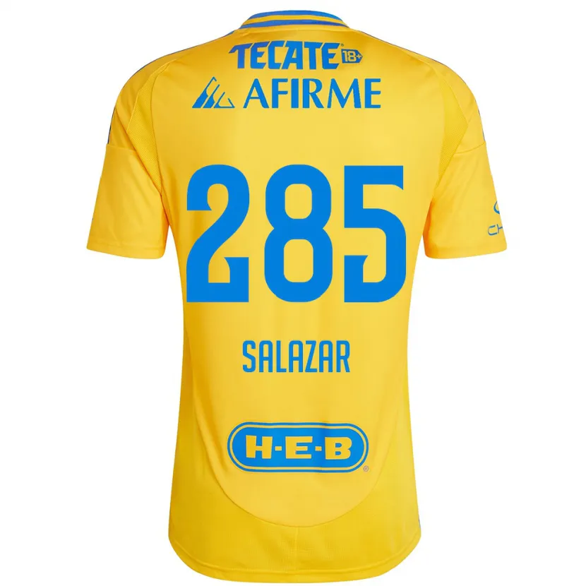 Danxen Kinder Bryan Salazar #285 Goldgelb Heimtrikot Trikot 2024/25 T-Shirt