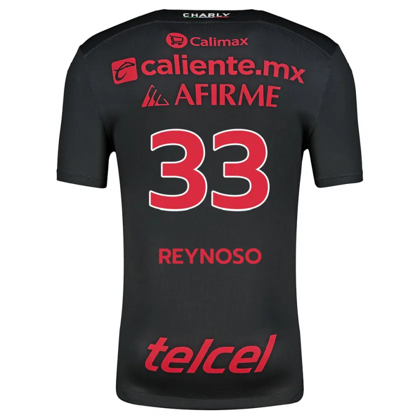 Danxen Kinder Emanuel Reynoso #33 Schwarz Rot Heimtrikot Trikot 2024/25 T-Shirt