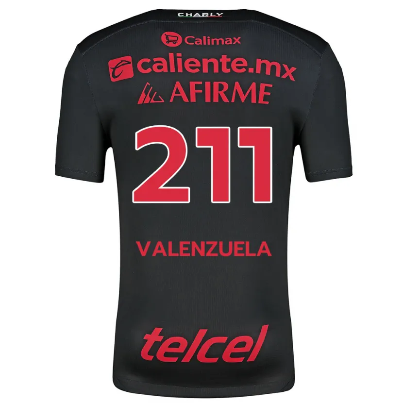 Danxen Kinder Aldieri Valenzuela #211 Schwarz Rot Heimtrikot Trikot 2024/25 T-Shirt