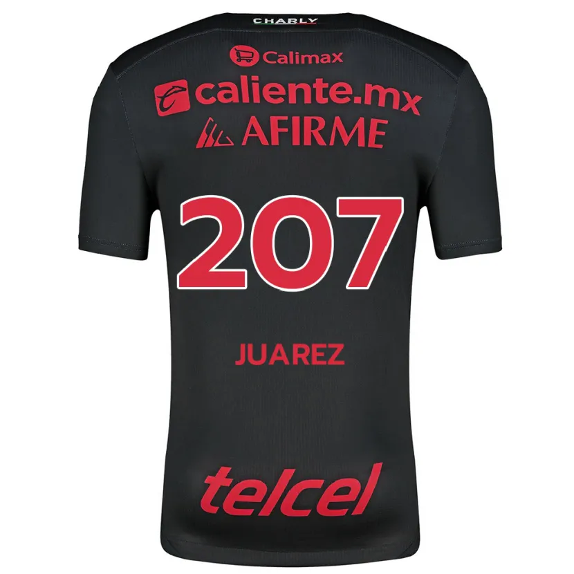 Danxen Kinder José Juárez #207 Schwarz Rot Heimtrikot Trikot 2024/25 T-Shirt