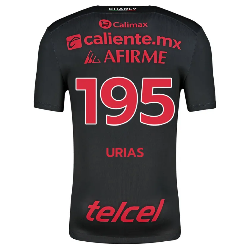 Danxen Kinder Héctor Urías #195 Schwarz Rot Heimtrikot Trikot 2024/25 T-Shirt