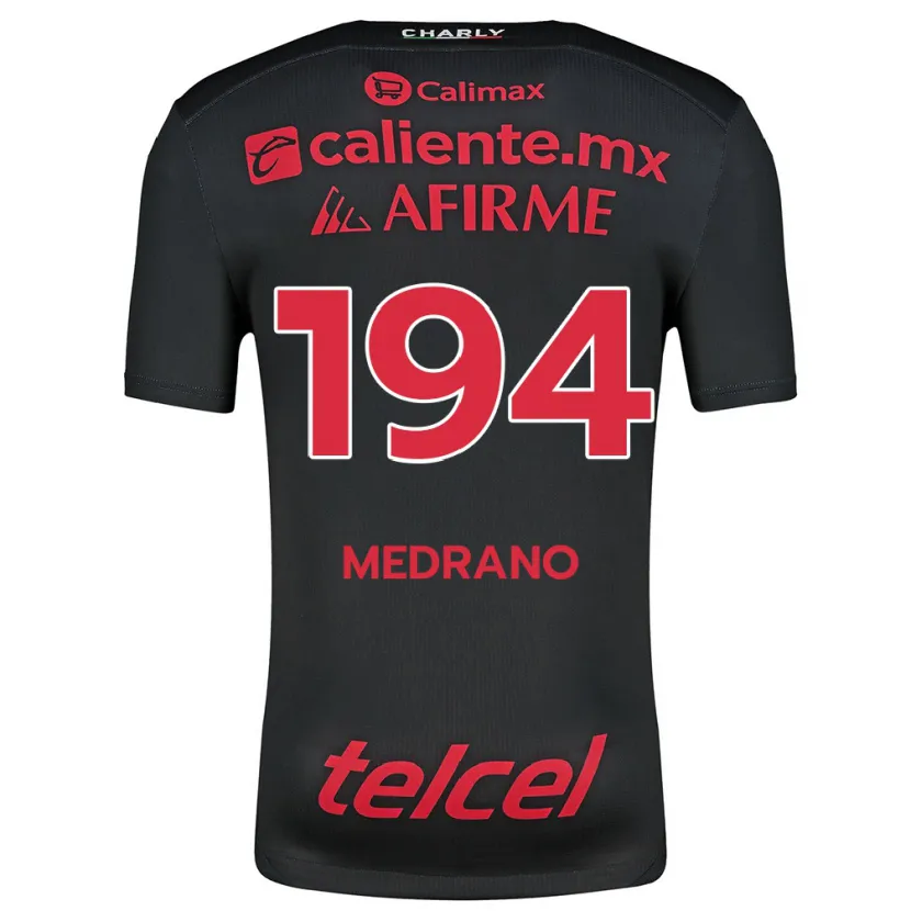 Danxen Kinder Luis Medrano #194 Schwarz Rot Heimtrikot Trikot 2024/25 T-Shirt