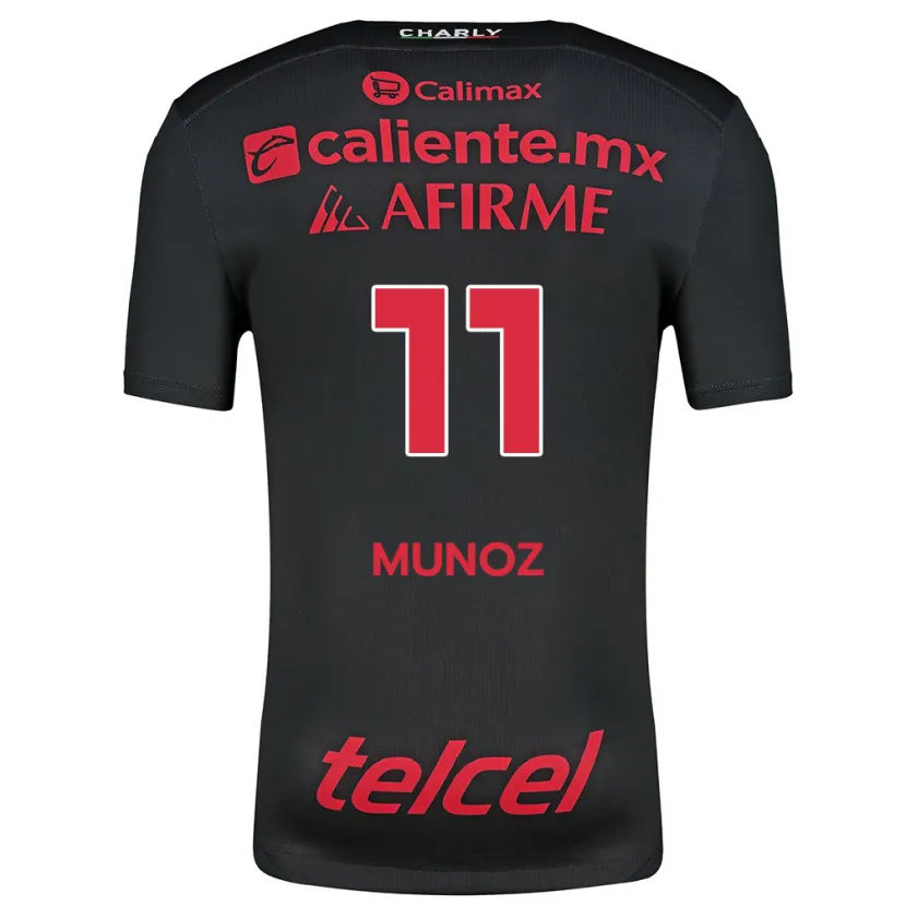 Danxen Kinder Sanjuana Muñoz #11 Schwarz Rot Heimtrikot Trikot 2024/25 T-Shirt