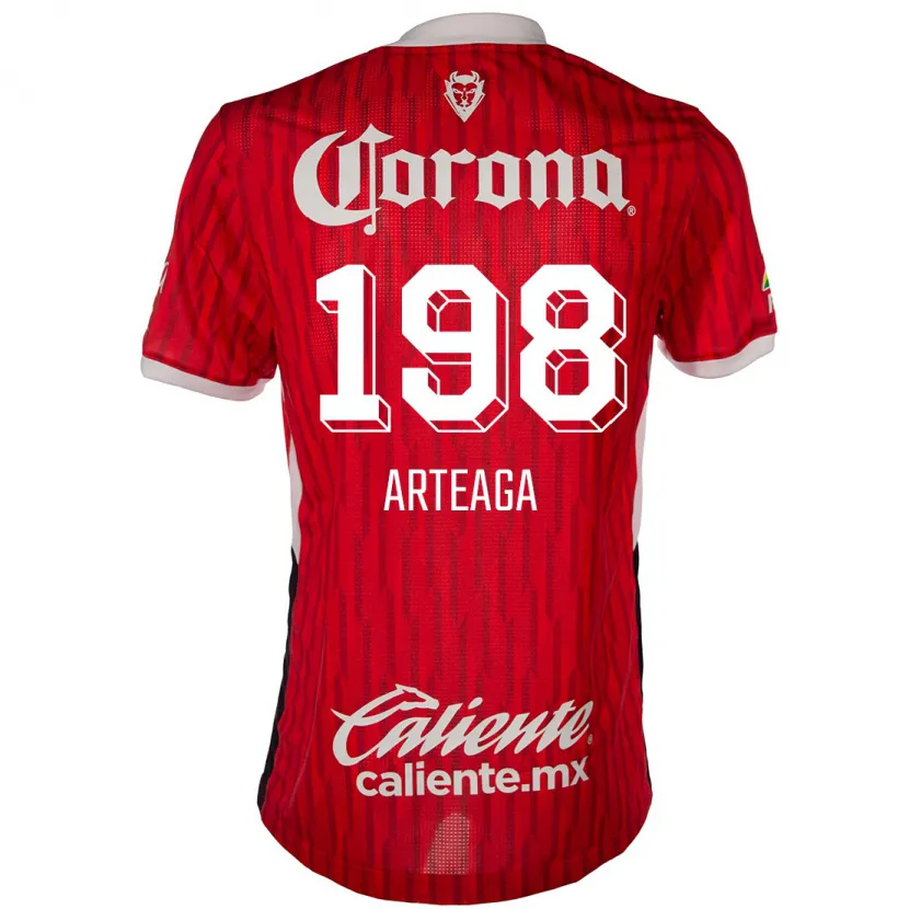 Danxen Kinder Víctor Arteaga #198 Rot-Weiss Heimtrikot Trikot 2024/25 T-Shirt