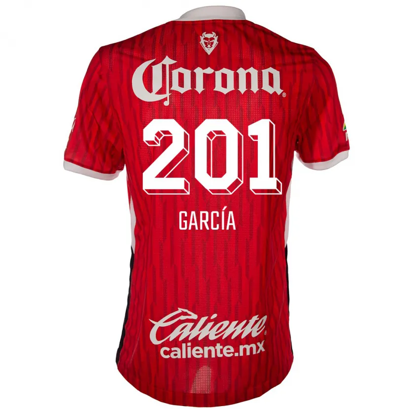 Danxen Kinder Eros García #201 Rot-Weiss Heimtrikot Trikot 2024/25 T-Shirt