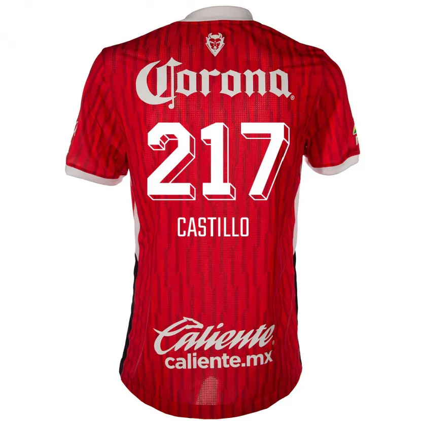 Danxen Kinder Klever Castillo #217 Rot-Weiss Heimtrikot Trikot 2024/25 T-Shirt