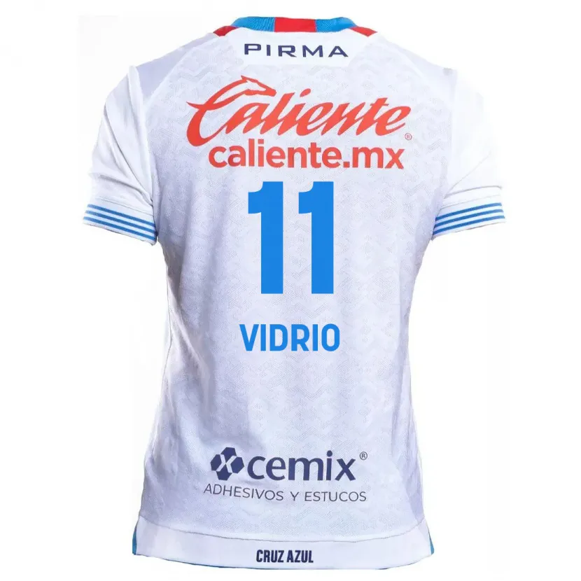 Danxen Kinder Nailea Vidrio #11 Weiß Blau Auswärtstrikot Trikot 2024/25 T-Shirt