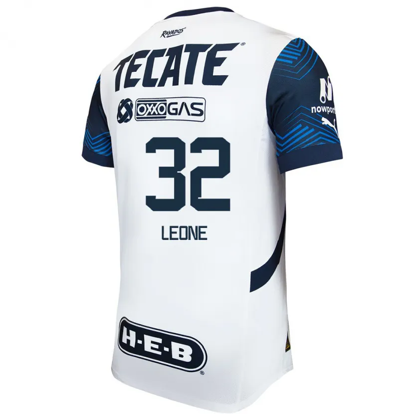 Danxen Kinder Tony Leone #32 Weiß Blau Auswärtstrikot Trikot 2024/25 T-Shirt