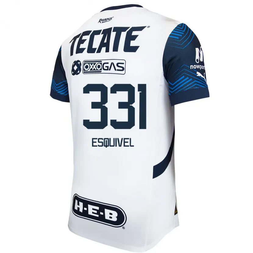 Danxen Kinder Abraham Esquivel #331 Weiß Blau Auswärtstrikot Trikot 2024/25 T-Shirt