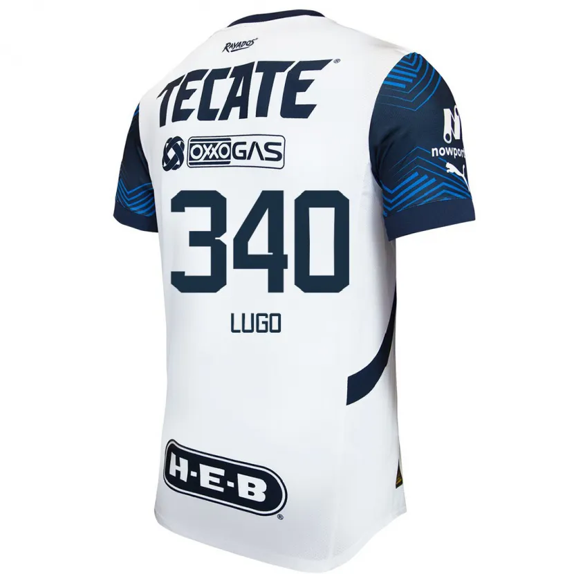 Danxen Kinder Edy Lugo #340 Weiß Blau Auswärtstrikot Trikot 2024/25 T-Shirt