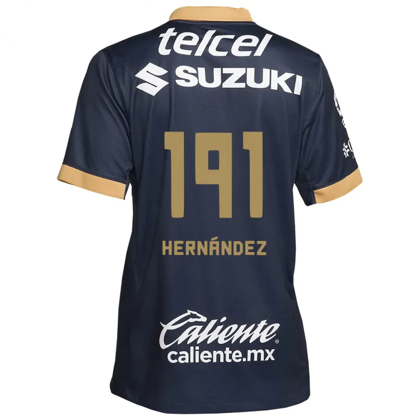 Danxen Kinder Marco Hernández #191 Obsidian Gold Weiß Auswärtstrikot Trikot 2024/25 T-Shirt