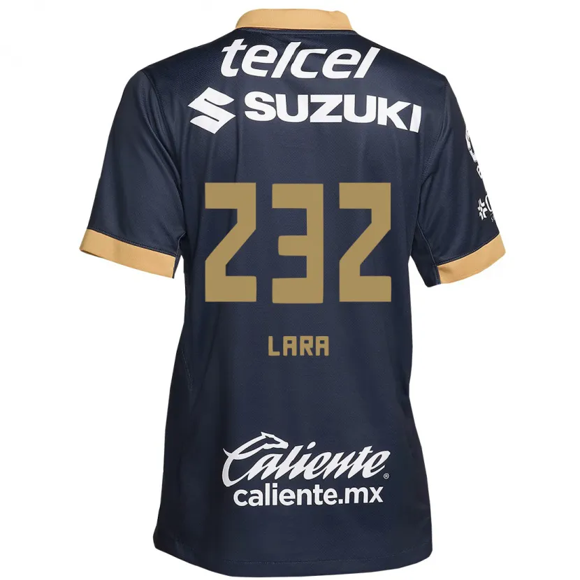 Danxen Kinder Pablo Lara #232 Obsidian Gold Weiß Auswärtstrikot Trikot 2024/25 T-Shirt