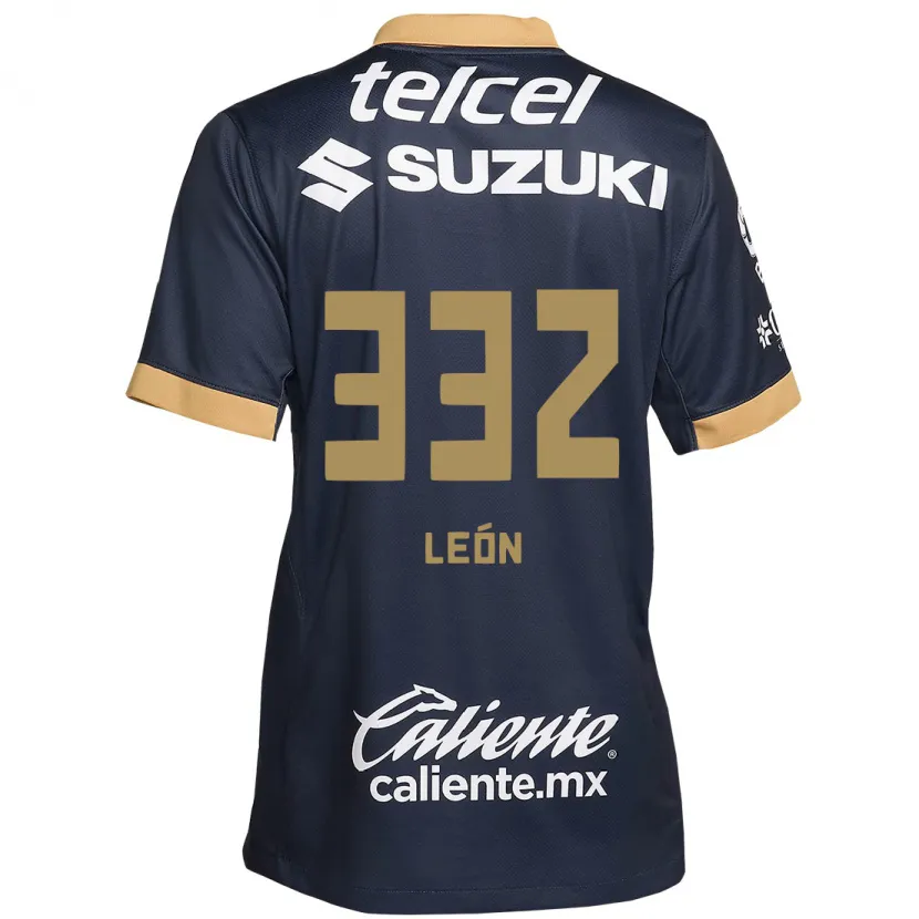 Danxen Kinder Andryk León #332 Obsidian Gold Weiß Auswärtstrikot Trikot 2024/25 T-Shirt
