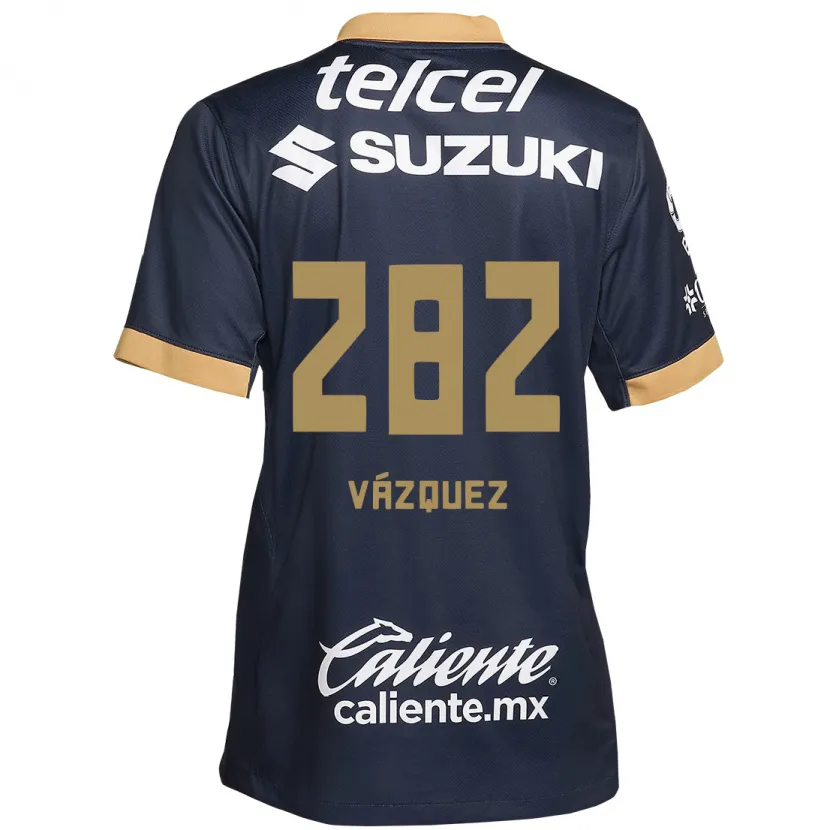 Danxen Kinder Austin Vázquez #282 Obsidian Gold Weiß Auswärtstrikot Trikot 2024/25 T-Shirt