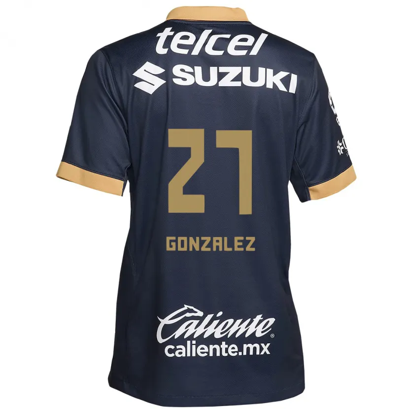 Danxen Kinder Heidi Gonzalez #27 Obsidian Gold Weiß Auswärtstrikot Trikot 2024/25 T-Shirt